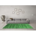 thumbnail image 3 of Ahgly Company Indoor Round Oriental Emerald Green Industrial Area Rugs, 5' Round, 3 of 4