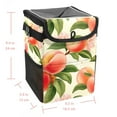 thumbnail image 5 of Peach Foldable Car Garbage Can with Lid, Leak-proof Hanging Storage Bag - Mini Trash Can for Car, 5 of 6