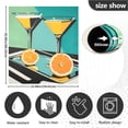 thumbnail image 5 of Yayeee Magnetic Dishwasher Cover for The Front Decoration Home Kitchen Machine Sticker Protector, Orange Glasses, 5 of 6