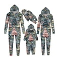 thumbnail image 5 of Odeerbi Christmas Onesie Pajamas for Family Holiday Sleep Jumpsuit Long Sleeve Family Christmas Pajamas Matching Sets Toddler Fashion Printed Hooded Jumpsuit Sleepwear PJs Set Green, 5 of 5