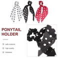 thumbnail image 4 of WRITWAA 3Pcs Ponytail Holder Fabric Material Assorted Colors Durable Elastic Hair Tie Loop, 4 of 5