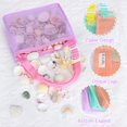 thumbnail image 2 of Bolsa de playa de malla para juguetes de playa, bolsa de recolección con forma de concha para niños, 2 of 6
