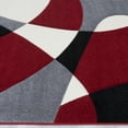 thumbnail image 4 of Allstar Red Modern Geometric Formal Abstract Design Area Rug (7' 9" x 10' 5"), 4 of 7