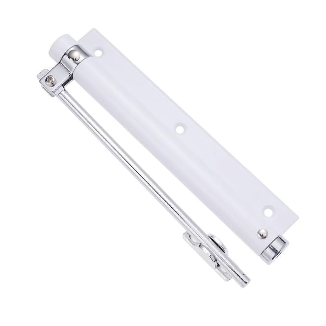 1Pc 35KG Automatic Door Closer Home Use Concealed Door Spring Hinge Buffer Free Punching Automatic Door Closer Device (Ivory White)