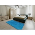 thumbnail image 4 of Ahgly Company Indoor Rectangle Mid-Century Modern Deep SkyBlue Oriental Area Rugs, 7' x 10', 4 of 6