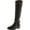 Dark Chocolate, variant on Inc Women's Fabbaa Wide Calf Dark Chocolate Knee-High Leather Equestrian - 5.5M