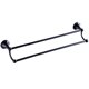 thumbnail image 1 of Soporte de barra de toal de doble barra Soporte de estante de cocina de baño montado en pared Almacenamiento Negro Sunnimix Toallero, 1 of 8