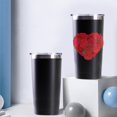 thumbnail image 4 of Rose 20oz Coffee Stainless Steel Mobile Tumblers, Vacuum Insulated Mug with Lid, Spill-Proof Travel Cup for Hot & Cold Drinks, for Coffee, Wine, Cocktails, Christmas, Spring, 4 of 6