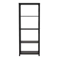 thumbnail image 2 of Carnsile 4-Shelf Metal Open Bookcase, Sand Black, 2 of 8