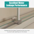 thumbnail image 7 of BARONAGE 56-60"W x 74"H Semi-Frame Single Sliding Shower Door in Brushed Nickel – Featuring 5/16" (8mm) Tempered Clear Glass, Stainless Steel, and Type C Wrapped Guide Rail with Anti-Derailment Pulle, 7 of 7