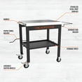 thumbnail image 5 of Blackstone 28" Portable Steel Prep Cart with Stainless Steel Top in Black, 5 of 14