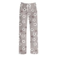 thumbnail image 6 of Karymi Plus Size Pants Fashion Straight-Leg Flower Print Long Lounge Fashion Straight Pants Stretchy Leisure String Pants Quick Dry Women Trousers for Daily Wear 2026, 6 of 6