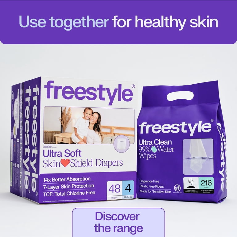 Freestyle Total Chlorine Free 14x Better Absorption Hypoallergenic