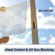 thumbnail image 4 of Película de Privacidad para Ventanas, Calcomanías de Vidrio Templado 3D, Bloqueo de Sol, Adhesivos Estáticos para Ventanas, 11.8x78.7 Pulgadas, 4 of 7