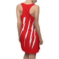 thumbnail image 7 of Effete Feline Claw Marks Scratch Women Cut & Sew Racerback Dress (AOP), 7 of 7