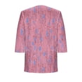 thumbnail image 7 of Cardigans for Women St. Patrick's Day,Chiffon Summer Kimono Cardigan 3/4 Sleeve Open Front Beach Kimono Hawaiian Floral Printed Lightweight Casual Beach Cover Up Plus Size Pink M, 7 of 7