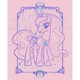 thumbnail image 2 of Girl's My Little Pony Princess Luna Tarot Card Graphic Tee Light Pink Small, 2 of 4