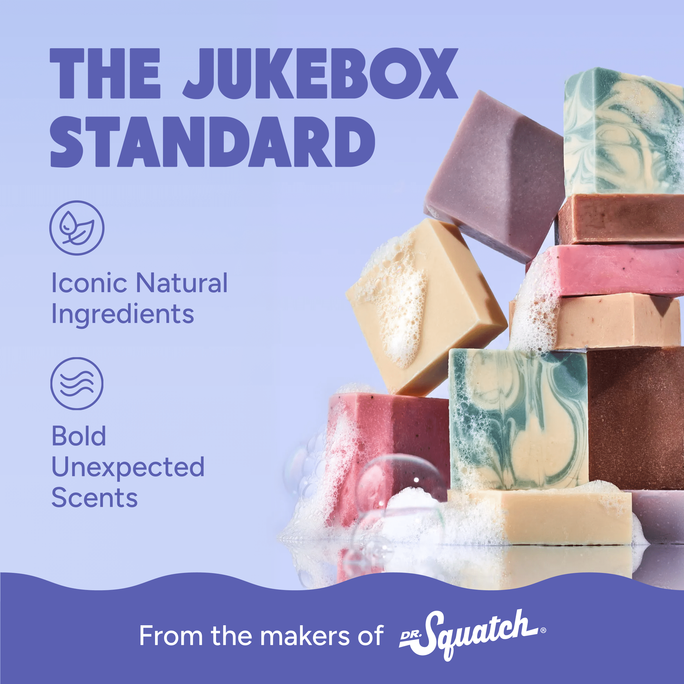 Jukebox Womens Bar Soap, Natural Bar Soap for Women, Sky Blue Malibu, 5 Oz