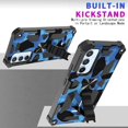 thumbnail image 4 of Slim Fit Phone Case for Samsung Galaxy A54 5G,Army Camouflage Durable Case with Military Grade Anti-Drop Protection and Built-in Kickstand Cover for Galaxy A54 5G,MC Dark Blue, 4 of 12