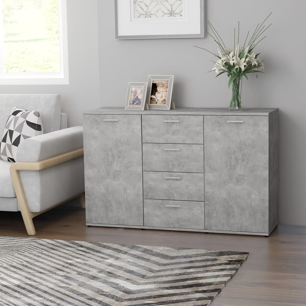 Ferry Sideboard Concrete Gray 47.2"x14"x29.5" Engineered WoodBuffets