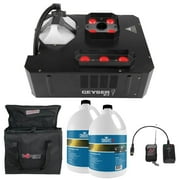 Chauvet DJ Geyser P7 RGBA+UV Pyrotechnic-Like Fog Machine with Utility Case & Quick Dissipating Fog Fluid Package