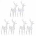 thumbnail image 3 of vidaXL Christmas Reindeers 6 Pcs Cold White 240 LEDs Acrylic, 3 of 7