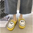 thumbnail image 5 of Pantuflas sin cordones, cómodas, cómodas y de felpa suave con cara sonriente.yt, 5 of 5