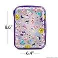 thumbnail image 4 of Netflix KPop Demon Hunters Chibi-Style Clear PVC Pencil Case with Purple Trim, 4 of 7