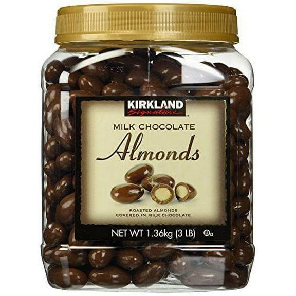 Kirkland Signature Milk Chocolate Roasted Almonds, 48 Ounce (Pack of 1)