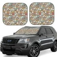 thumbnail image 1 of Vsdgher Kitchen Food Print Car Windshield Sun Shade, Reflective Sunshade Window Sunshade Sun Visor Protector Fit for Cars,Trucks,SUVs-Medium, 1 of 6