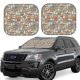 thumbnail image 1 of Balery Kitchen Food Parasol para parabrisas de coche de 2 piezas | Parasol plegable para parabrisas delantero de coche para la mayoría de sedanes-Small, 1 of 6