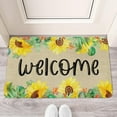 thumbnail image 5 of Sunflower Welcome Door Mats Low-Profile Front Door Farmhouse Non-Slip Doormat Fall Autumn Indoor Outdoor Decor Rug and Mat Burlap 17 X 30 Inch, 5 of 5
