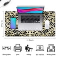 thumbnail image 5 of Long Mouse Pads for Desk,Zebra and Leopard Print Pattern Desk Mats on Top Of Desks, Desk Mouse Pad Extra Large with 3mm Non-Slip Base and Stitched Edge for Gaming,Office,Work,Home 31.5"x15.7", 5 of 6