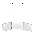 thumbnail image 3 of Portable 3 Way Trifold Mirror, 360° Barber Mirror for Hair Cutting, Shaving, Styling, Grooming, Dye and Makeup with Adjustable Height Brackets, Good for Travel Home Bathroom, 3 of 12