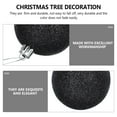 thumbnail image 2 of 24Pcs Electroplated  Balls Black Christmas Ball Pendants for  Tree Decor, 2 of 10