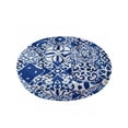 thumbnail image 1 of Vargottam Coussin de Sol - Pouf Rond en Coton de 22 Pouces avec Mousse à Mémoire de Forme, Coussin de Sol Capitonné pour Méditation et Décoration Intérieure - Patchwork Boho Bleu, 1 of 7