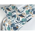 thumbnail image 3 of Botanical Bed Runner Set, Watercolor Design Blooming Leaves and Branches Modern Cold Colors, Decorative Bedding Scarf & a Pillow Sham for Hotels Homes, Twin, Slate Blue Seafoam Amber, by Ambesonne, 3 of 3