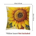 thumbnail image 4 of nygtbtfer Pillowcases - Provencal Sunflower Indoor Outdoor Square Pillowcase  - Floral Decor12x12in, 4 of 7