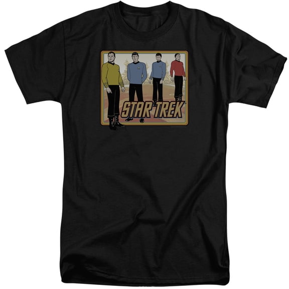 Star Trek Classic Adult Tall T-Shirt Black