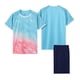 thumbnail image 1 of Odeerbi 4-14 Años Conjunto de Verano Para Niños de Atletismo Camiseta de Running de Secado Rápido Camiseta de Manga Corta Transpirable Camiseta de Manga Corta Con Degradado, 1 of 5