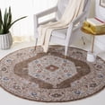 thumbnail image 2 of SAFAVIEH Sierra Vana Medallion Area Rug, Ivory/Olive Green, 6' x 6' Round, 2 of 8