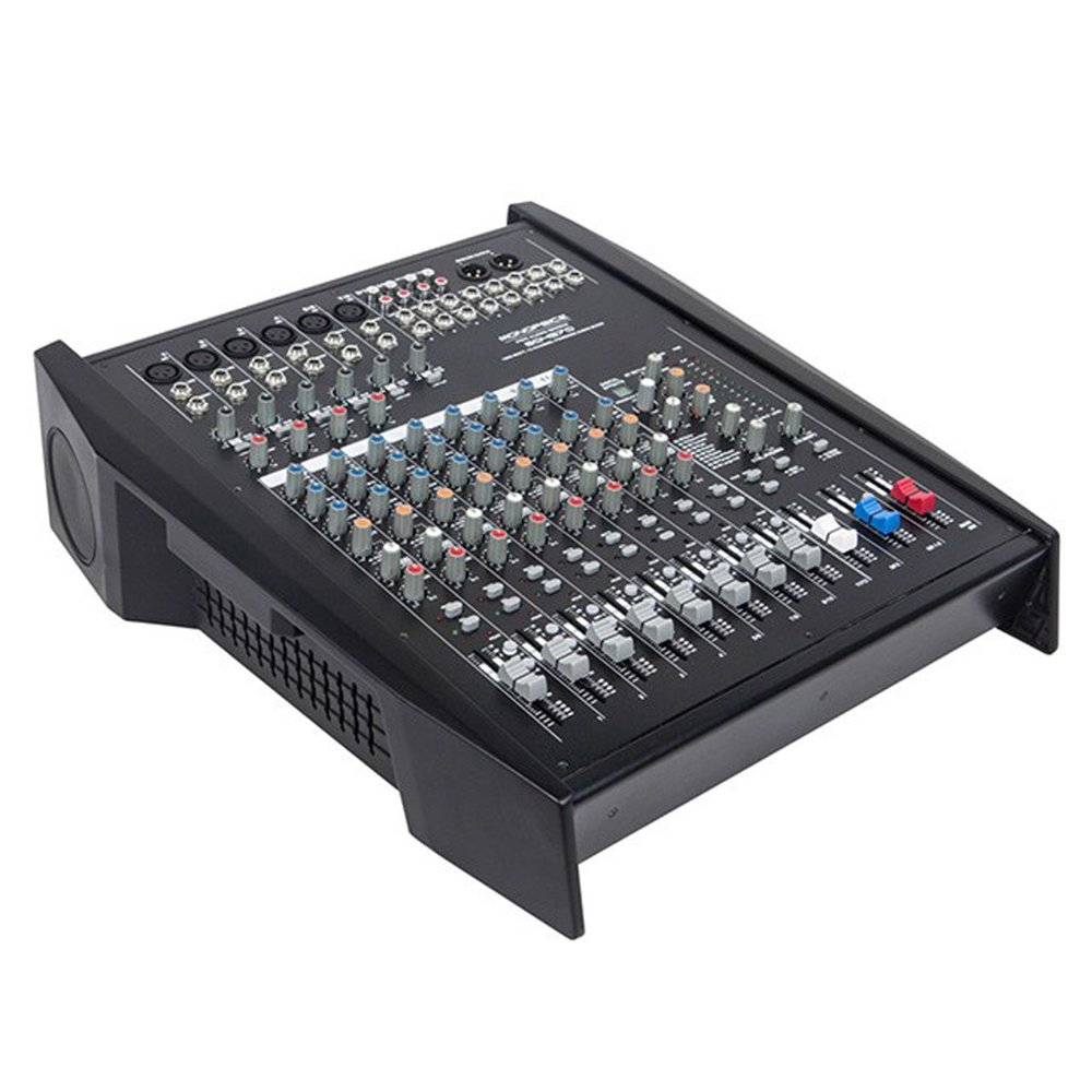 Monoprice 1000Watt, 12Channel Powered Audio Mixer with DSP Walmart