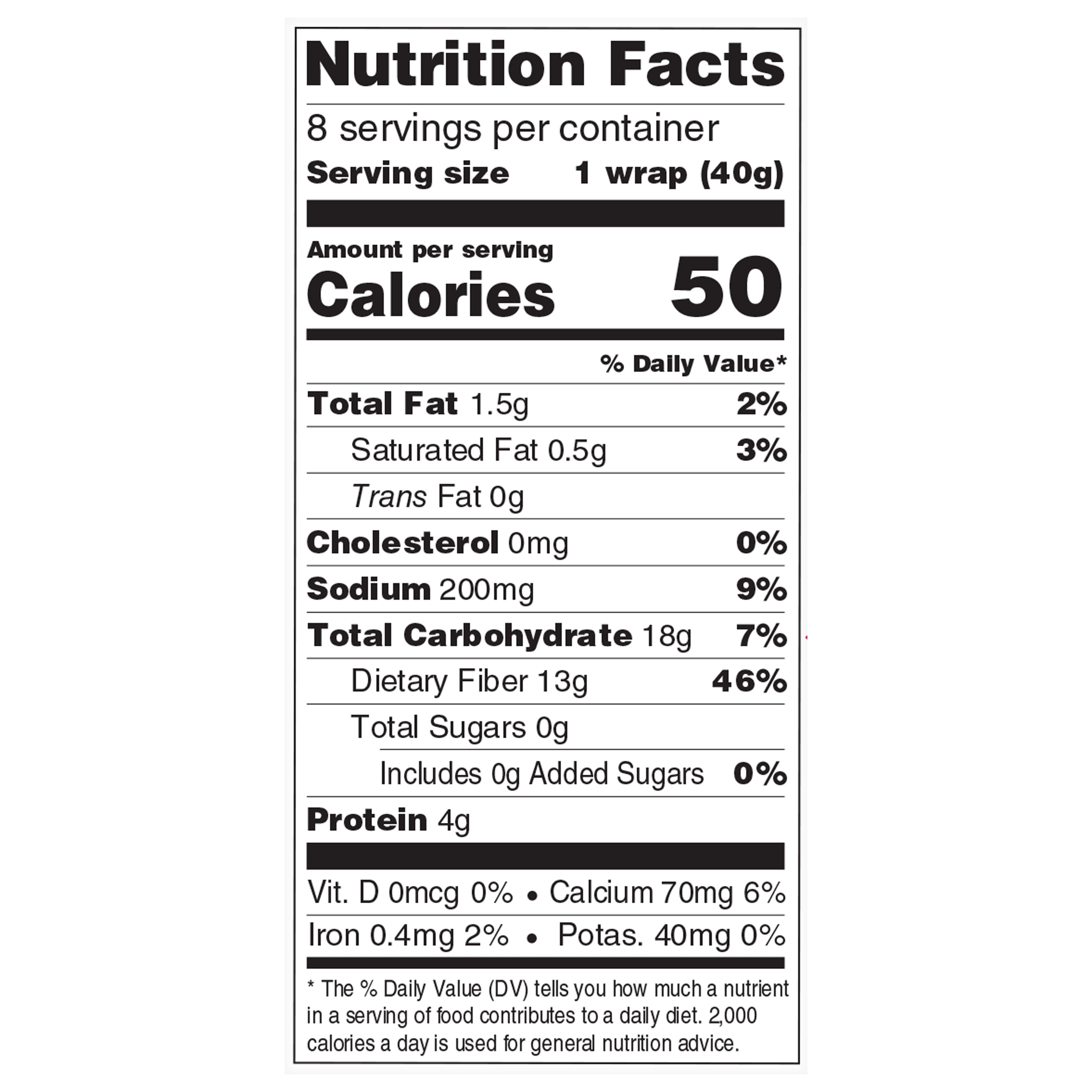 Tumaro's Chia & Flax Super Seeds Carb Wise Wraps, 3 pack, 24 count