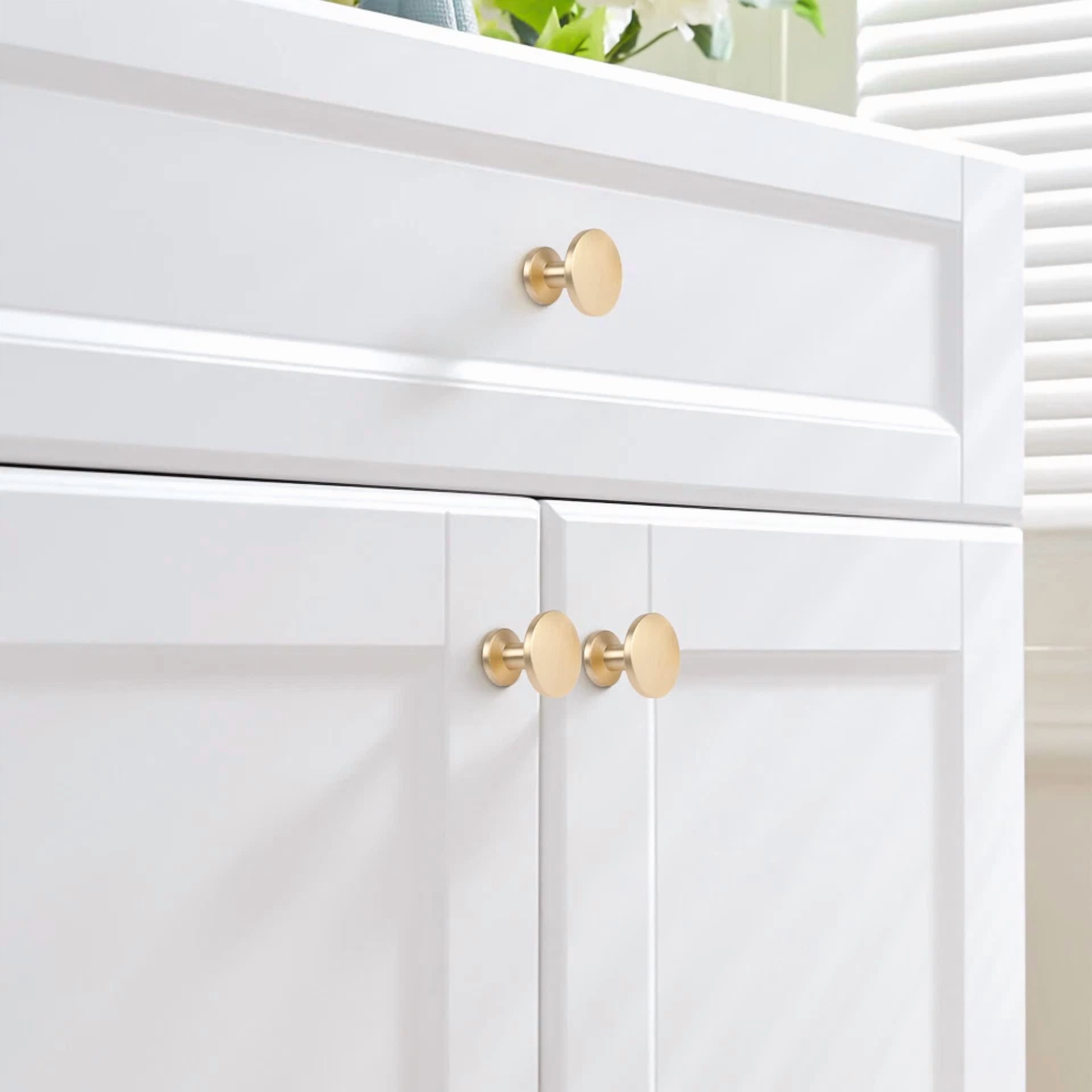 10X Kitchen Cabinet Door Handles Zinc Drawer Hardware Knobs Bathroom Pull Handle