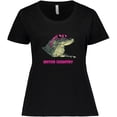thumbnail image 3 of Inktastic Gator Country Sunny Gator in Pink Sunglasses Women's Plus Size T-Shirt, 3 of 5