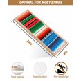 thumbnail image 4 of Stair Treads for Wooden Steps,Mexican Serape Peel and Stick Stair Treads with Adhesive,Colorful Stripes Vertical Lines Abstract Non Slip Indoor Stairs Runner Rugs Mats for Elders Dogs 8"x30" 10PCS, 4 of 7