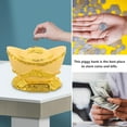 thumbnail image 5 of Toyvian Golden Resin Money Bank Ornament Creative Desktop Decor for Home Office, 5 of 5