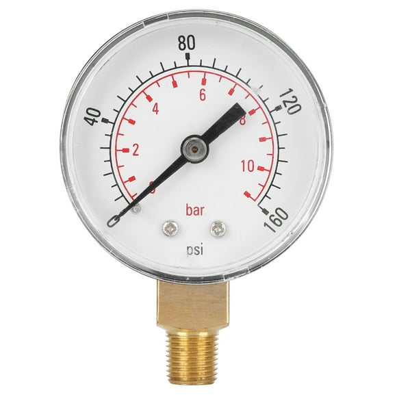 Pressure Gauge, Clear Digital Reading Oil Pressure Gauge, Stainless Steel Housing For Gas And Liquid Water, Oil