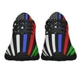 thumbnail image 5 of Police Military and Fire Thin Line American flag Shoes Sneakers Black Size 7, 5 of 7