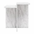 thumbnail image 4 of CosmoLiving by Cosmopolitan Brielle Accent Table, White Faux Marble, 4 of 8